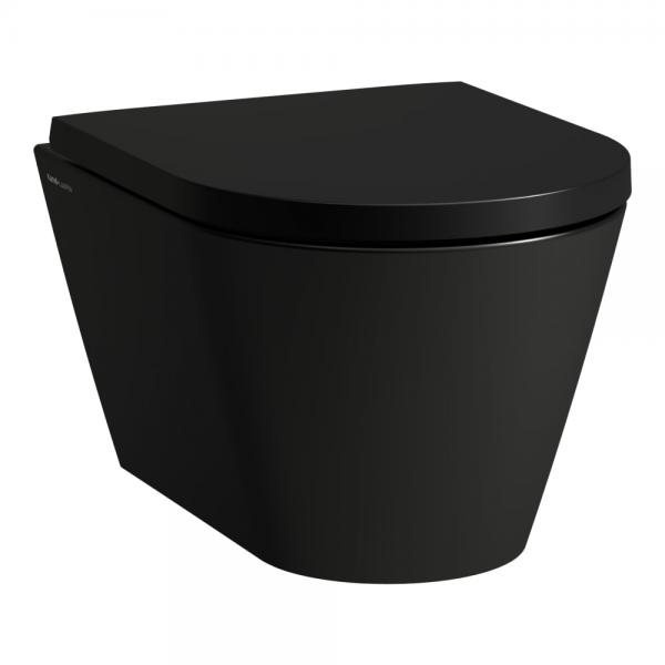 Kartell by Laufen RIMless kompakt væghængt toilet - Mat sort Kartell by Laufen RIMless kompakt væghængt toilet - Mat sort