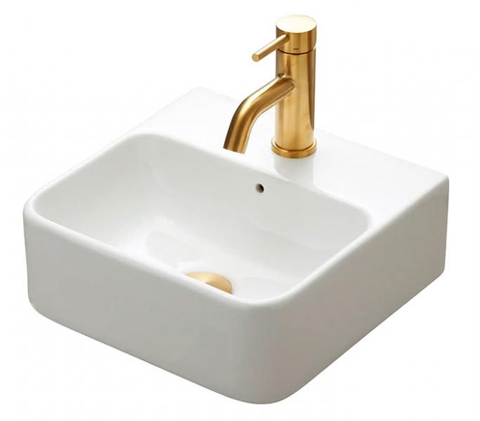 Lavabo Axa 1020 35 h&aring;ndvask t/v&aelig;g eller bord - 1 hanehul