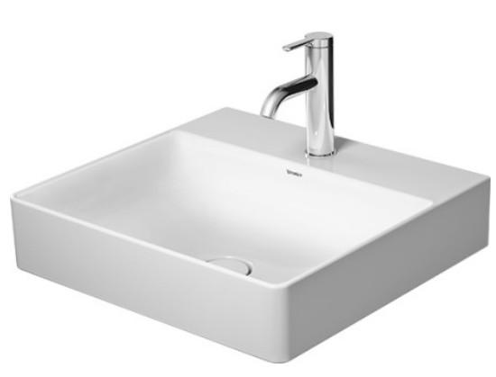 Duravit DuraSquare 50 bowlevask op til v&aelig;g - Uden overl&oslash;b