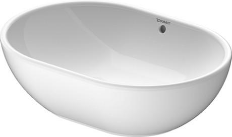 Duravit Foster 50 fritst&aring;ende bowlevask - Uden hanehul