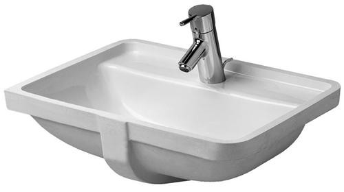 Duravit Starck 3 49 h&aring;ndvask t/underlimning - 1 hanehul - Wondergliss