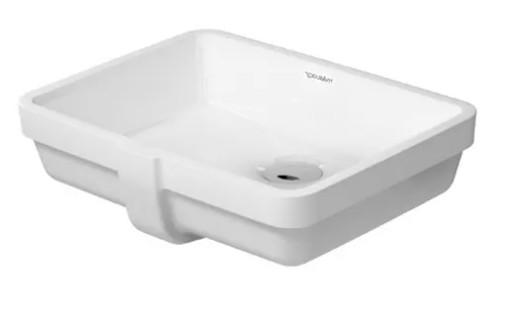 Duravit Vero 43 h&aring;ndvask t/underlimning - Uden hanehul - Wondergliss