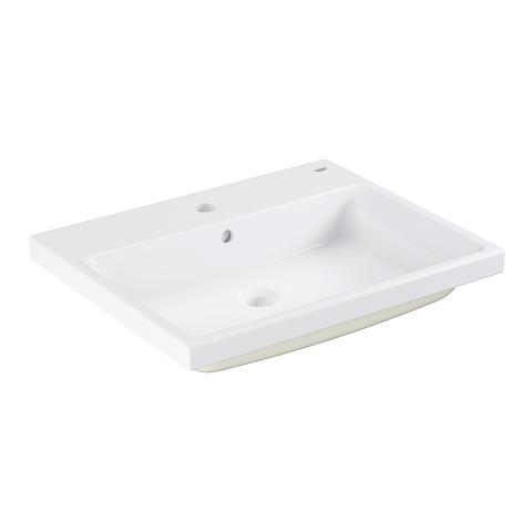 Grohe Cube 60 h&aring;ndvask t/nedf&aelig;ldning - 1/3 hanehuller - Med overl&oslash;b - PureGuard