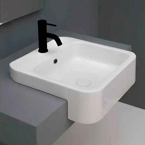 Lavabo Cosa 48 h&aring;ndvask t/delvis nedf&aelig;ldning - 1 hanehul