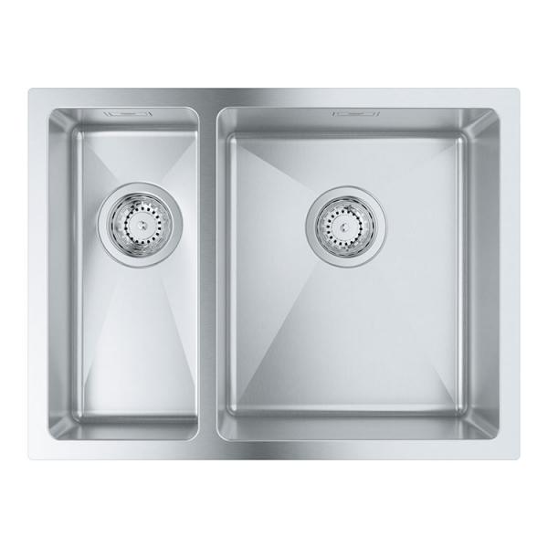 Grohe K700U køkkenvask i rustfrit stål m/skylleskål Grohe K700U køkkenvask i rustfrit stål m/skylleskål