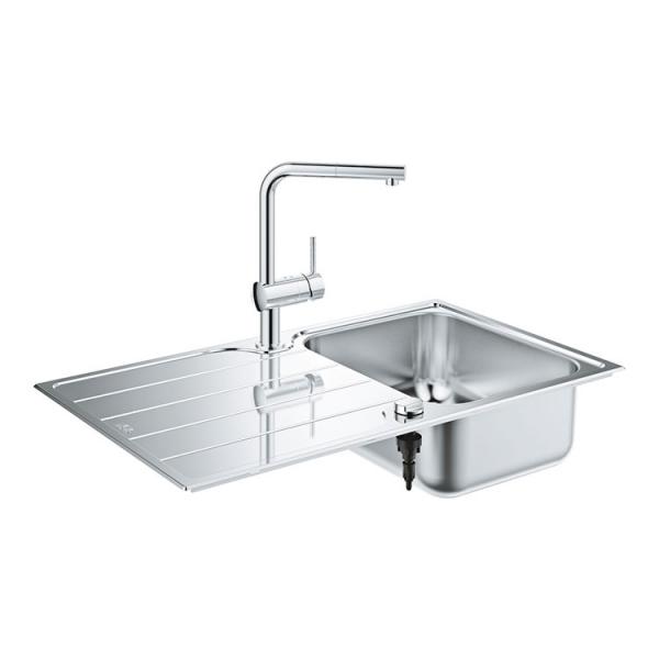 Grohe K500 k&oslash;kkenvask inkl. Minta k&oslash;kkenarmatur