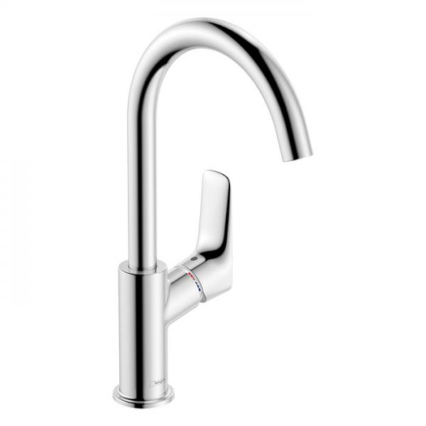 hansgrohe Logis 210 h&aring;ndvaskarmatur m/svingtud u/bundventil - Krom