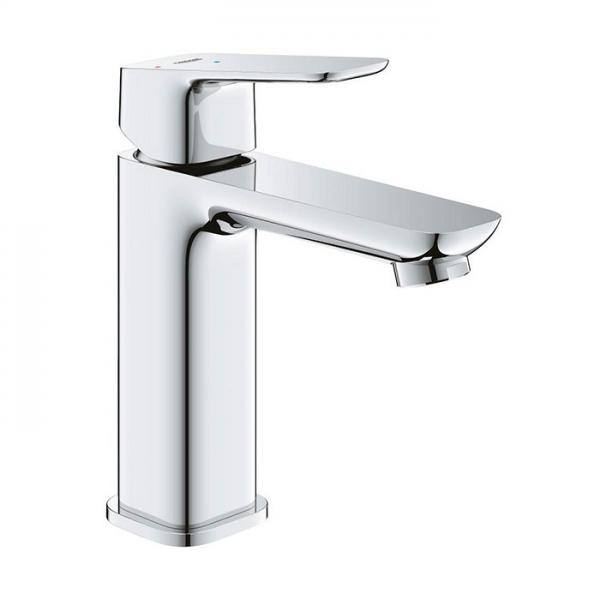 Grohe Cubeo M håndvaskarmatur m/koldstart og push-open bundventil - Krom Grohe Cubeo M håndvaskarmatur m/koldstart og push-open bundventil - Krom