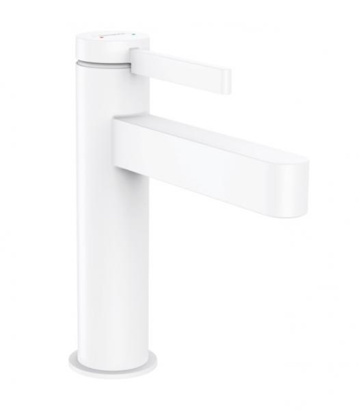 Hansgrohe Finoris 110 h&aring;ndvaskarmatur m/push-open og CoolStart - Mat hvid