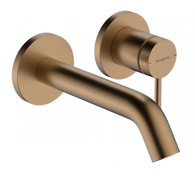 hansgrohe Tecturis S h&aring;ndvaskarmatur t/indbygning m/EcoSmart+ - 165 - B&oslash;rstet bronze
