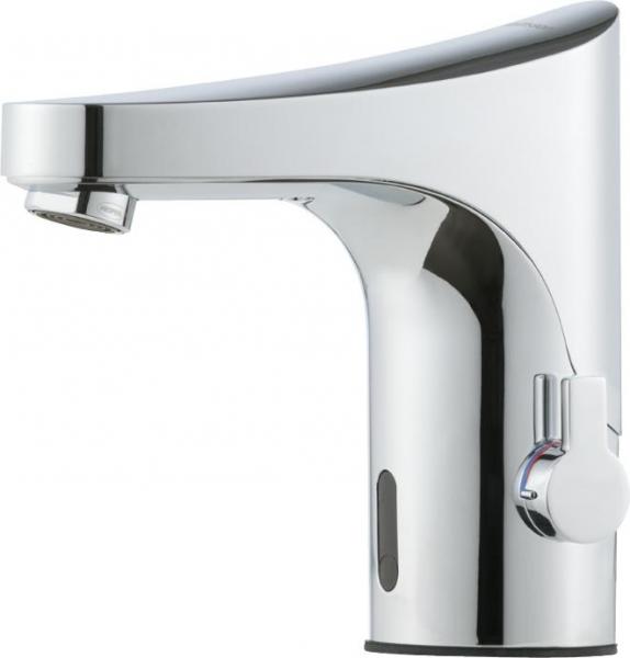 FM Mattsson 9000E Tronic h&aring;ndvaskarmatur med temperaturregulering