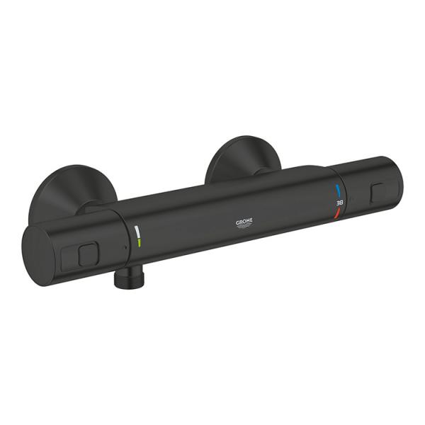Grohe Precision Start brusetermostat - Mat sort Grohe Precision Start brusetermostat - Mat sort