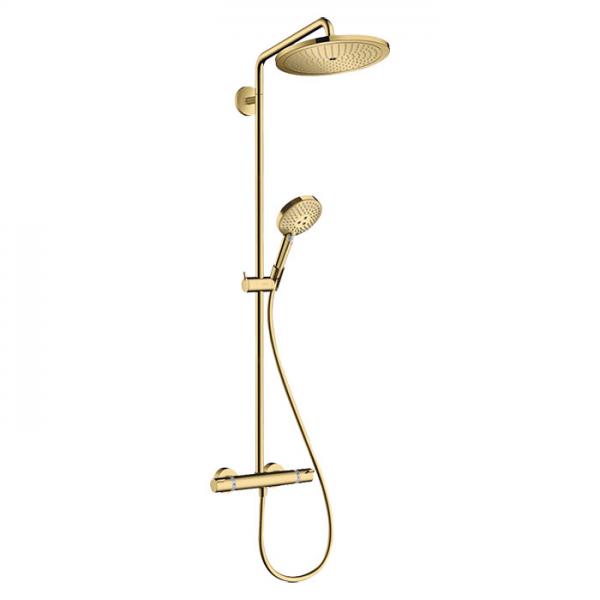 hansgrohe Croma Select S 280 komplet brusesystem Eco - Poleret guldoptik