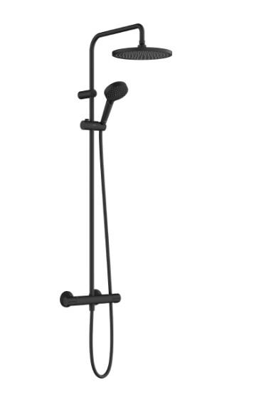 hansgrohe Vernis Blend EcoSmart Showerpipe 240 brusesystem - Mat sort