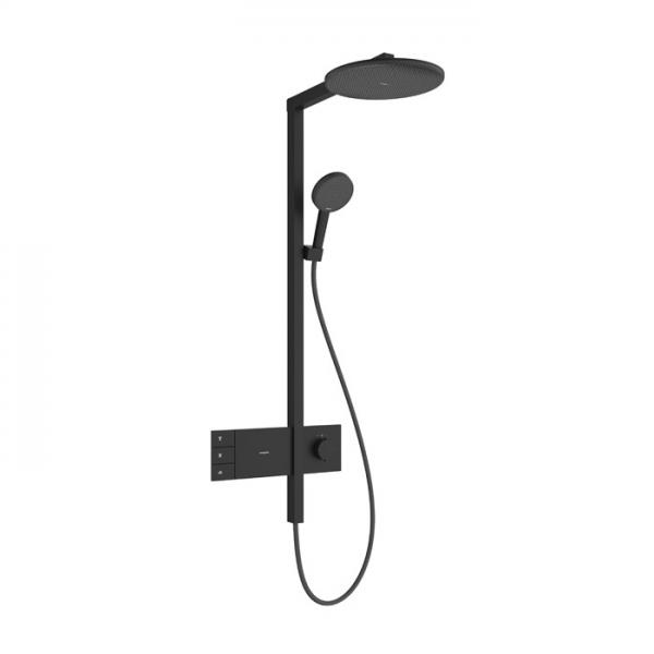 hansgrohe Raindance Alive S Showerpipe 300 2jet m/ShowerSelect Comfort og EcoSmart - Mat sort