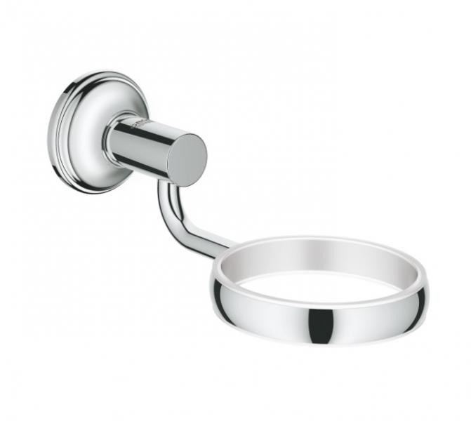 Grohe Essentials Authentic holder til glas, sk&aring;l, s&aelig;bedispenser - Krom