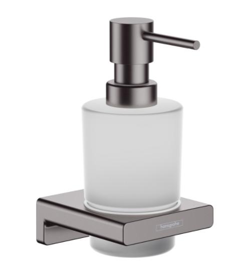 Hansgrohe AddStoris s&aelig;bedispenser - Sort krom