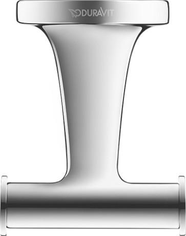 Duravit Starck T dobbelt h&aring;ndkl&aelig;dekrog - Krom