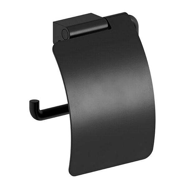 Damixa Zen toiletrulleholder m/l&aring;g - Mat sort