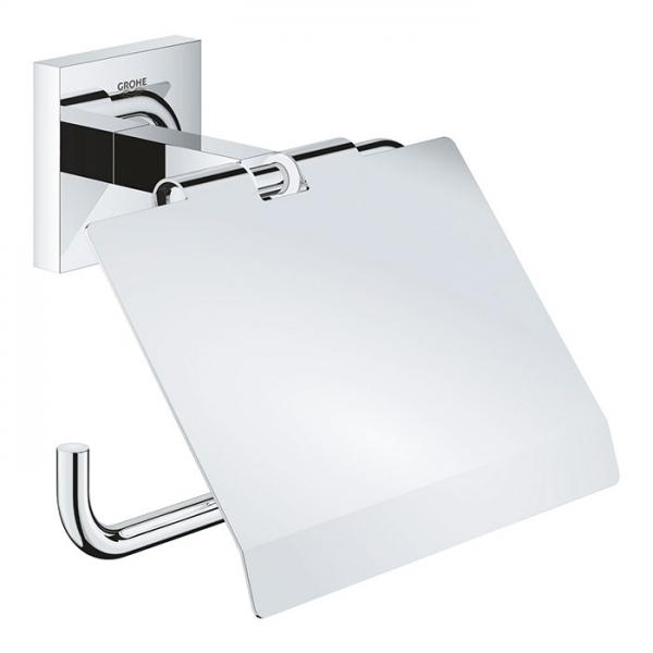 Grohe Start Cube toiletpapirholder m/låg - Krom Grohe Start Cube toiletpapirholder m/låg - Krom