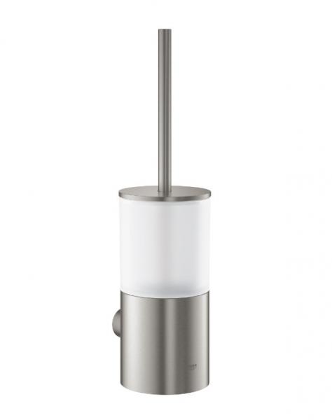 Grohe Atrio toiletbørste inkl. vægholder - Steel Grohe Atrio toiletbørste inkl. vægholder - Steel