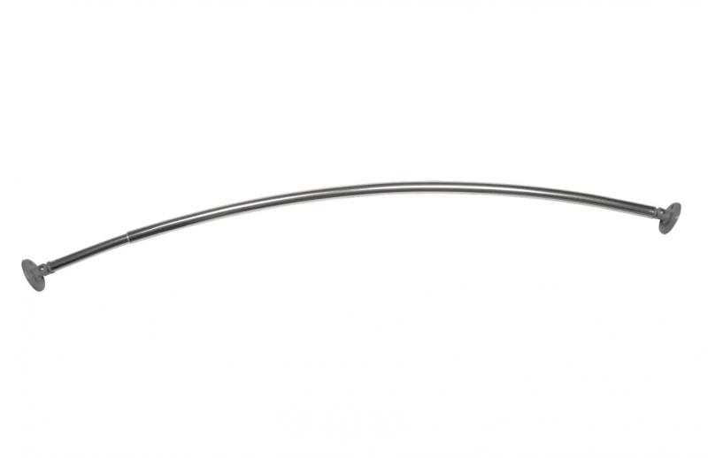 Hefe buet badeforhængsstang m/teleskop - max. 183 cm - Alu Hefe buet badeforhængsstang m/teleskop - max. 183 cm - Alu