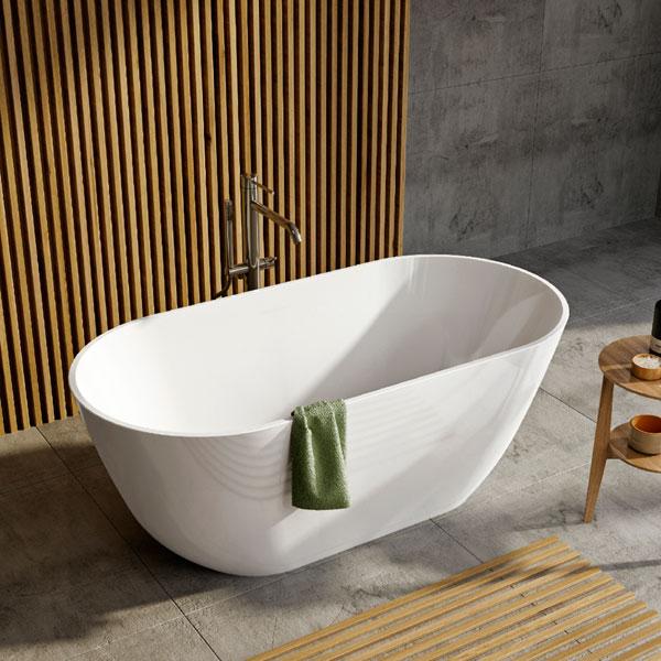 Strømberg Corato ovalt fritstående badekar 1500 x 730 mm Strømberg Corato ovalt fritstående badekar 1500 x 730 mm