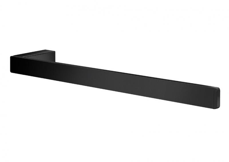 Smedbo Outline enkel h&aring;ndkl&aelig;destang - 380 mm - Sort