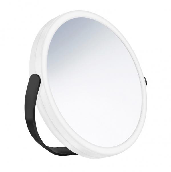 Smedbo Outline kosmetikspejl til bord m/LED og 7x forst&oslash;rrelse - Sort