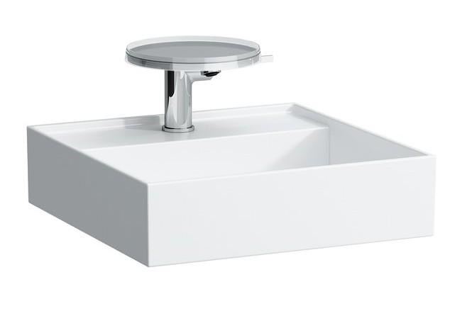 Outlet - Laufen Kartell 46 h&aring;ndvask t/v&aelig;g eller m&oslash;bel - Uden hanehul - Uden overl&oslash;b