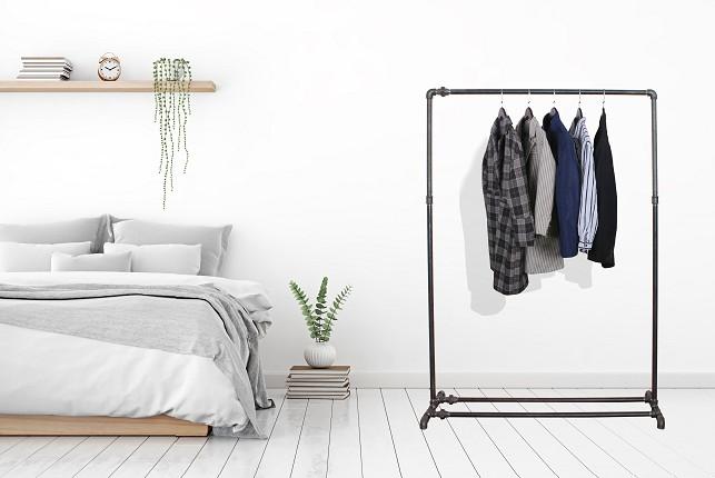 Simple Racks Greenwich Village fritst&aring;ende t&oslash;jstativ - 113 x 35 CM