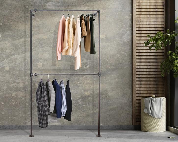Simple Racks Harlem væghængt tøjsystem - 120 x 35 CM Simple Racks Harlem væghængt tøjsystem - 120 x 35 CM