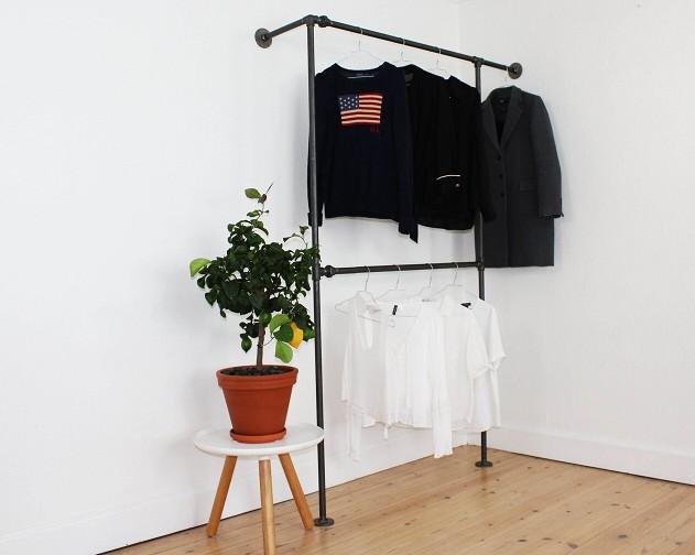 Simple Racks Lenox Hill væghængt tøjsystem - 148 x 35 CM Simple Racks Lenox Hill væghængt tøjsystem - 148 x 35 CM
