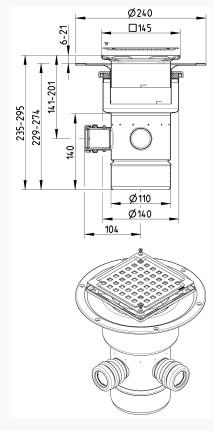 Bl&uuml;cher Afl&oslash;bssk&aring;l 110mm