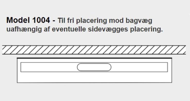 Unidrain 1004 afl&oslash;bsarmatur - Mod bagv&aelig;g - 300 mm