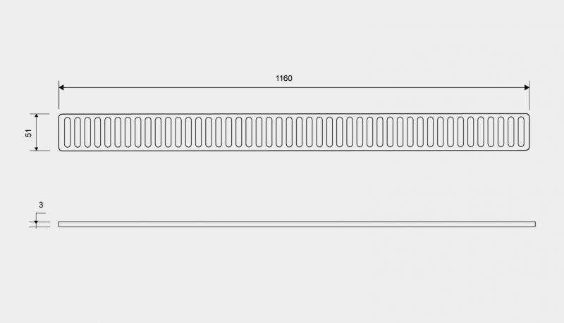 Unidrain Column rist - 1200mm Unidrain Column rist - 1200mm