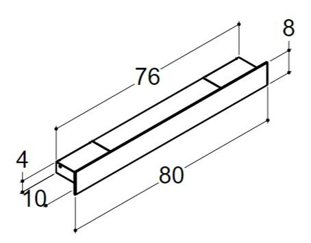 Dansani Illumi hylde 80 cm m/elstik, USB stik, trådløs lysstyring - Mat sort Dansani Illumi hylde 80 cm m/elstik, USB stik, trådløs lysstyring - Mat sort
