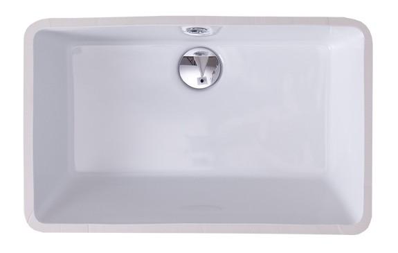 Lavabo Gea 60 h&aring;ndvask t/underlimning - Med overl&oslash;b