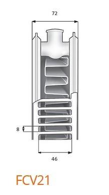 Restsalg - Purmo Plan Ventil Compact FCV 21 H&oslash;jde 600 x 1600