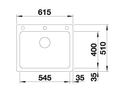 Blanco Naya 6 UX k&oslash;kkenvask - Soft white