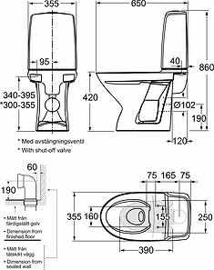 If&ouml; Spira toilet m/RIMless og If&oslash; clean - Med universall&aring;s