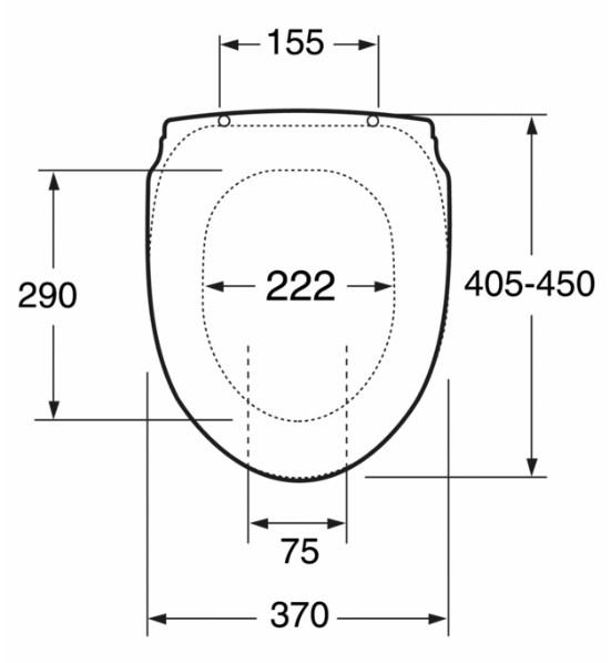 Gustavsberg Nautic Care seat 3060 with slide pro, sort Gustavsberg Nautic Care seat 3060 with slide pro, sort