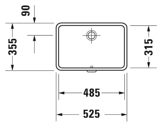 Duravit Vero 48 h&aring;ndvask t/underlimning - Uden hanehul - Wondergliss