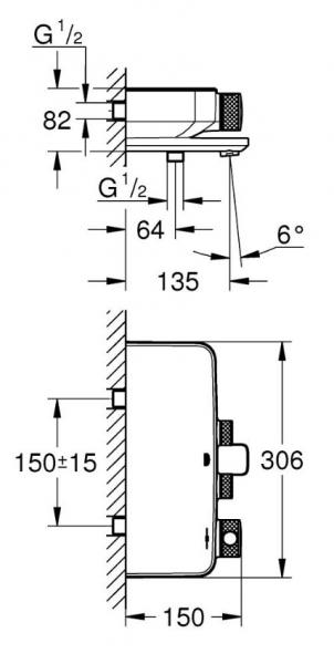 Grohe SmartControl termostatarmatur til kar Grohe SmartControl termostatarmatur til kar
