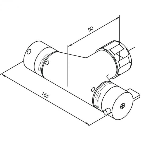 Damixa brusetermostat 27880 (rund tap)