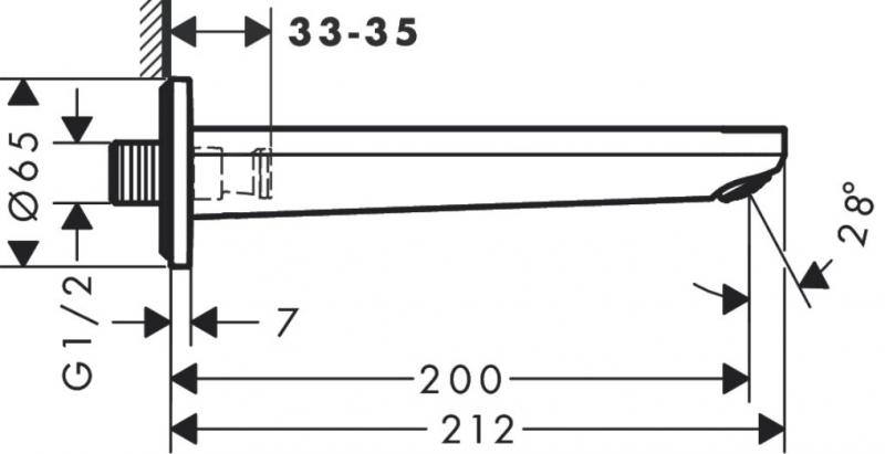 Hansgrohe Rebris S kartud &frac12;" - Krom