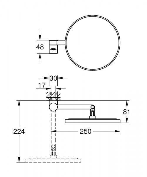 Grohe Selection kosmetikspejl - Poleret warm sunset Grohe Selection kosmetikspejl - Poleret warm sunset