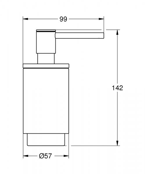 Grohe Selection sæbedispenser - Poleret hard graphite Grohe Selection sæbedispenser - Poleret hard graphite