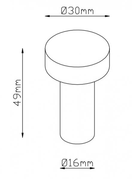 Lavabo Luna h&aring;ndkl&aelig;dekrog - Stor model - 2 stk - Messing natur