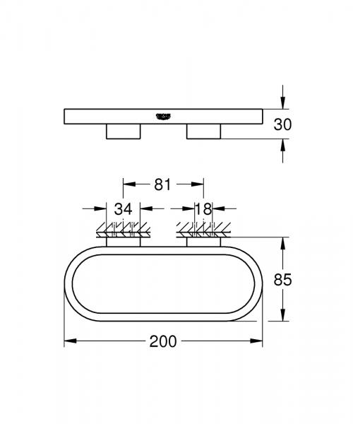 Grohe Selection h&aring;ndkl&aelig;dering - Poleret hard graphite